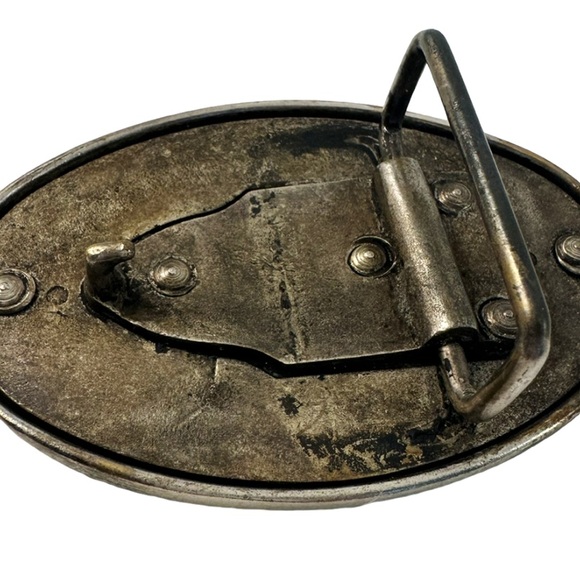 Metal and Rhinestone Belt Buckle - Picture 2 of 2